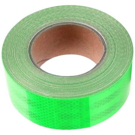 Abrams 2" in x 75' ft Trailer Truck Conspicuity DOT Class 2 Reflective Safety Tape - Lime Green DOTC2 2 x 75-LG